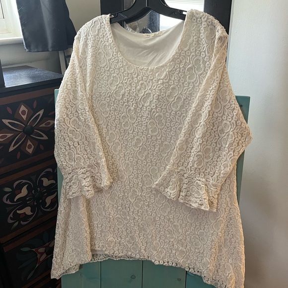 indigo soul Tops - Elegant White Lace Women's Top​